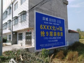 平顶山墙体广告质量分析